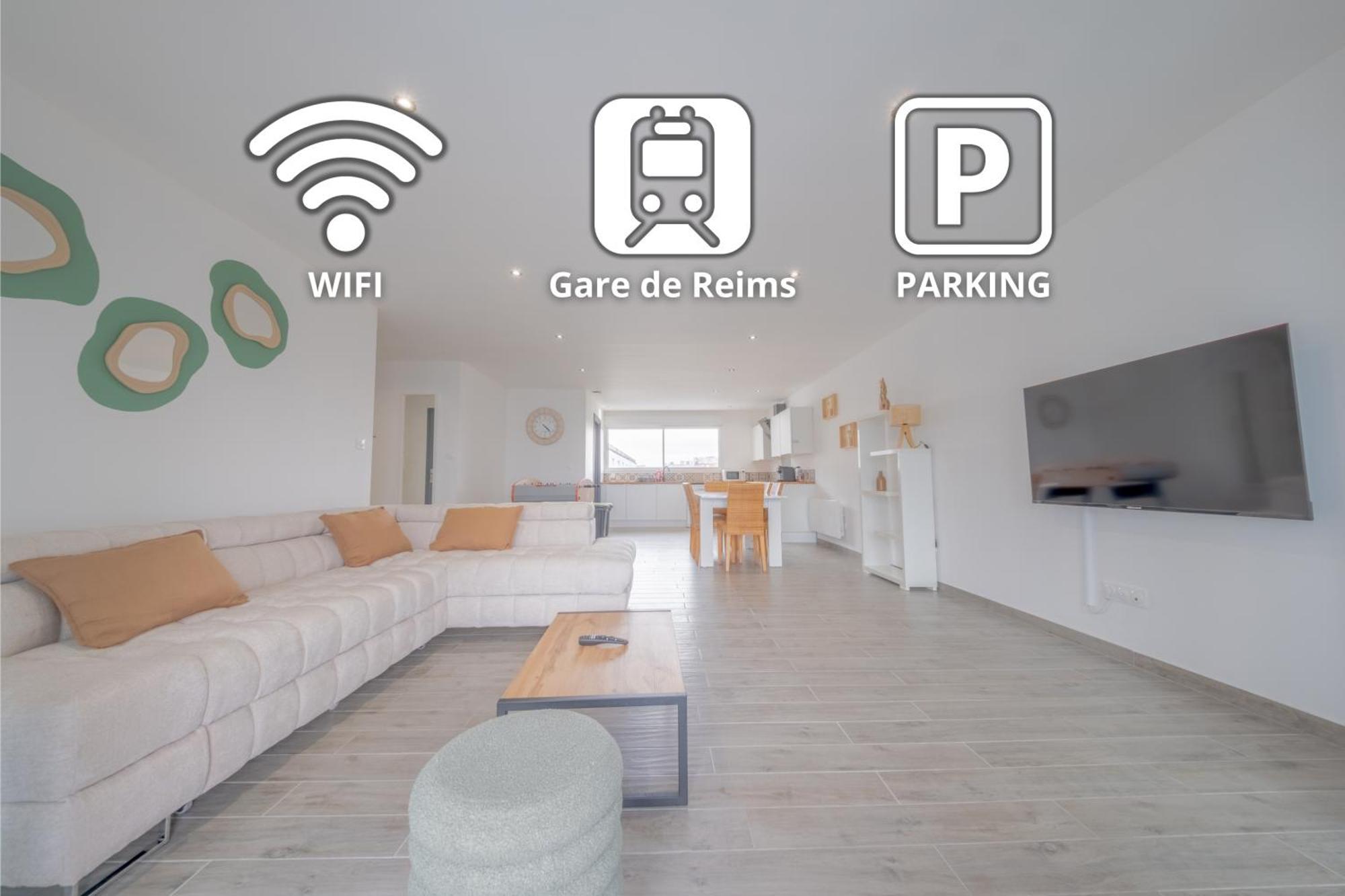 Апартаменти Le Trianon - Parking Prive Реймс Екстер'єр фото